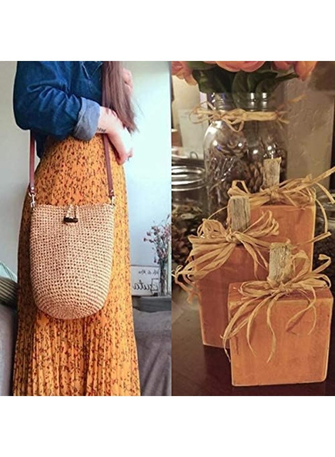 218 ياردة رفيا ورقة الحرف الشريط التعبئة ورقة الخيط، 1/4 بوصة بواسطة 218 ياردة (كرافت) - Image 2